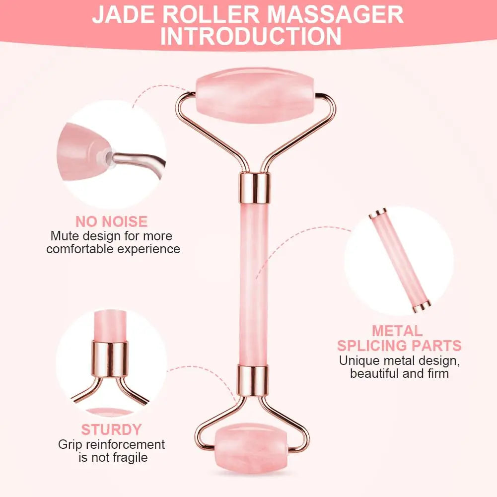 Roller & Gua Sha, Face Roller, Facial Roller Skin Care Tools Massager Resin Facial Massage for Face, Eyes, Neck, Body